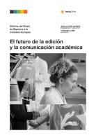 Tapa del libro "El futuro de la edición y la comunicación académica"