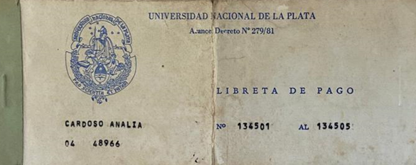 Arancel Universitario: Libreta de pago e inscripción llamando a los estudiantes a la reflexión, 1981