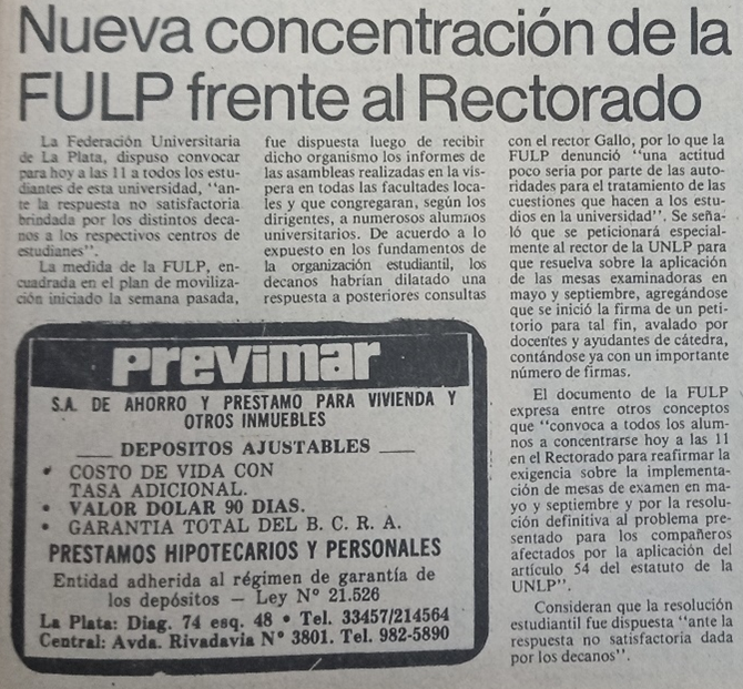 Continúa la movilización, 20 de abril de 1983