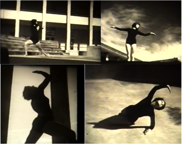 Fotogramas de coreografías
individuales en el marco del curso Gimnástica Rítmica Femenina (CNEF, 1953)